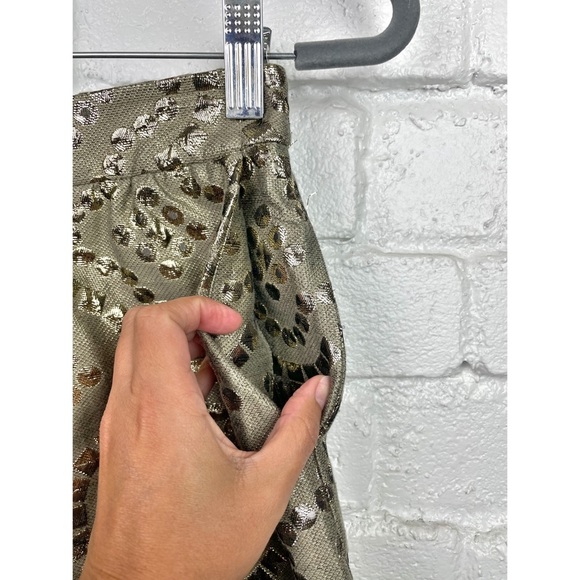 RED Valentino Gold Brocade Mini Skirt - Picture 2 of 6